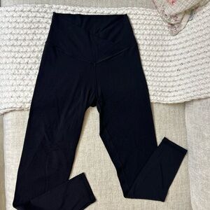 Aerie Black High-Waisted Crossover Leggings